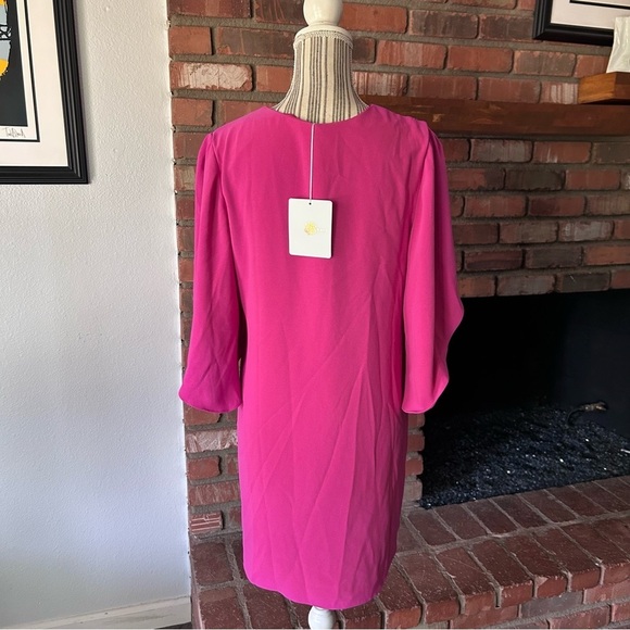 NWT Anna Cate Meredith Crepe Mini Dress in Carmine Pink Sz XS - Picture 7 of 10